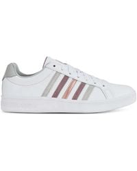 K-swiss - Baskets Court Tiebreak En Cuir À Rayures - Lyst