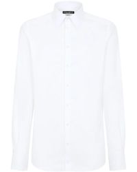 Dolce & Gabbana - Classic-Collar Cotton Shirt - Lyst