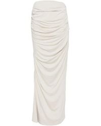 Entire studios - Ruched Drape Maxi Skirt - Lyst