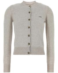 A.P.C. - Rosa Vest Met Geborduurd Logo - Lyst