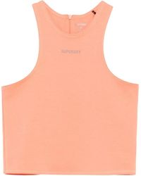 Superdry - Logo-Print Tank Top - Lyst