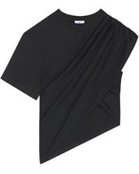 Courreges - Asymmetrical Twist T-Shirt - Lyst