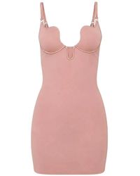 Fleur du Mal - Underwired Slip Mini Dress - Lyst