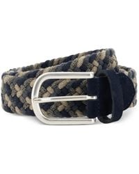 BOGGI - Woven Stretch Wool Blend Belt - Lyst