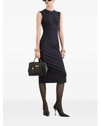 Dolce & Gabbana - Pinstripe Wool Sheath Dress - Lyst