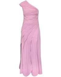 Acler - Robe Longue Elcho Plissée À Une Épaule - Lyst