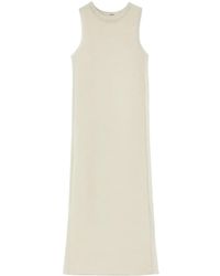 Jil Sander - Semi-Sheer Knit Long Dress - Lyst