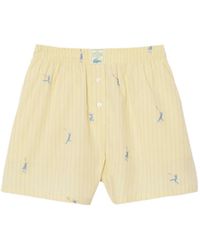 Lacoste - Striped Bermuda Shorts - Lyst