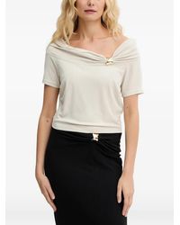 Guess - Off-Shoulder Hardware-Detail Blouse - Lyst