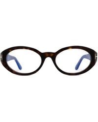 Tom Ford - Tortoiseshell-Effect Round-Frame Glasses - Lyst