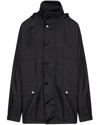 A.P.C. - Cappotto Valery Con Cappuccio E Bottoni A Pressione - Lyst