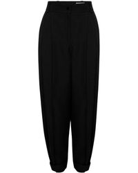 Alexander McQueen - Alexander Mc Queen Cropped High-waisted Tapered Trousers - Lyst