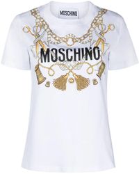 Moschino - Graphic-Print Organic Cotton T-Shirt - Lyst