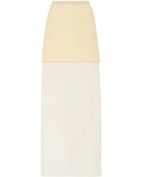 Rosetta Getty - Floor-Length Layered Maxi Skirt - Lyst