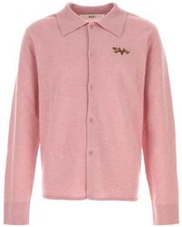 Séfr - Logo-Embroidered Knitted Shirt - Lyst