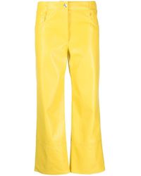 MSGM - Wide-leg Cropped Trousers - Lyst