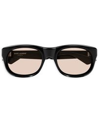 Saint Laurent - Logo-Print Sunglasses - Lyst