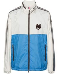 Moncler - Leichte Jacke mit Logo-Patch - Lyst