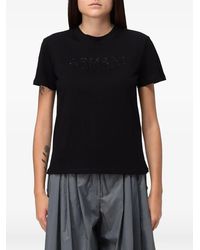 Emporio Armani - Sequin-Logo T-Shirt - Lyst