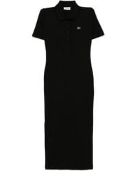 Lacoste - ポロネック ドレス - Lyst