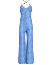 Amir Slama - X Astrid Check-Print Jumpsuit - Lyst