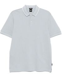 BOSS - Textured Polo Shirt - Lyst