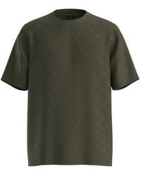 BOSS - X Porsche Check-Pattern T-Shirt - Lyst