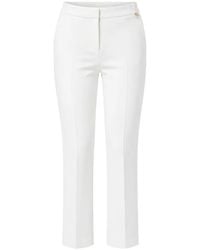 Elisabetta Franchi - Logo-Plaque Cropped Trousers - Lyst