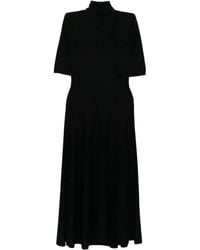 N.Peal Cashmere - Kleid Mit Kurzen Ärmeln - Lyst