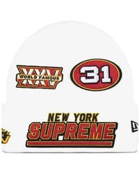 Supreme - X New Era Appliqued Football Beanie - Lyst