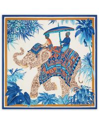 Ferragamo - Printed Silk Foulard - Lyst