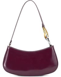 STAUD - Ollie Curved-Handle Leather Shoulder Bag - Lyst