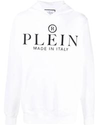Philipp Plein - Logo-Print Pullover Hoodie - Lyst