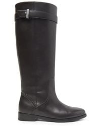 Peserico - Embellished-Strap Leather Boots - Lyst