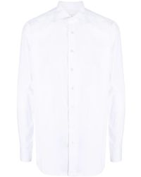 Lardini - Poplin Button-Up Cotton Shirt - Lyst