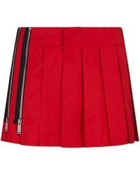 DSquared² - Pressed-crease Zip-detail Skirt - Lyst