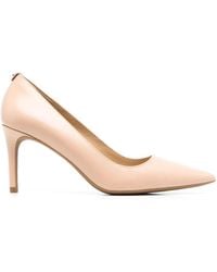 MICHAEL Michael Kors - 80Mm Heeled Leather Pumps - Lyst