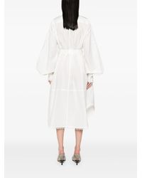 zimmermann illuminate striped knitted midi dress Zimmermann Striped Knitted Midi Dress in Natural