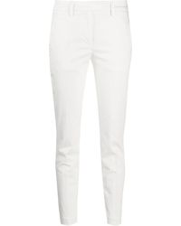 Dondup Укороченные Брюки Прямого Кроя - Белый