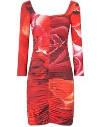 Roberto Cavalli - フローラル ミニドレス - Lyst