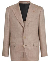 Brunello Cucinelli - Single-Breasted Blazer - Lyst