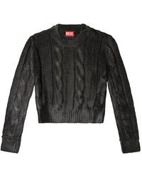 DIESEL - Cable-Knit Sweater - Lyst