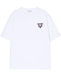 Maison Kitsuné - Katoenen T-shirt Met Print - Lyst