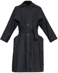 Homme Plissé Issey Miyake - Cavity Jas Met Ceintuur En Knopen - Lyst