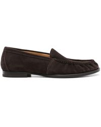 SCAROSSO - Alain Suede Loafers - Lyst