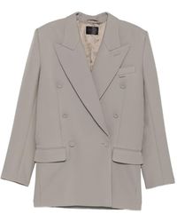 Mugler - Double-Breasted Peak-Lapels Blazer - Lyst