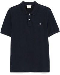 GANT - Polo A Maniche Corte Con Logo - Lyst