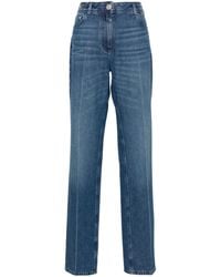 Versace - Mid-Rise Straight-Leg Jeans - Lyst