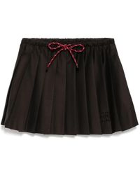 【日本入手困難】ミュウミュウ Pleated Batavia skirt スカート 日本入手困難】ミュウミュウ Pleated Batavia skirt スカート