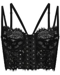 Dolce & Gabbana - Lace-Detailing Multi-Strap Corset - Lyst